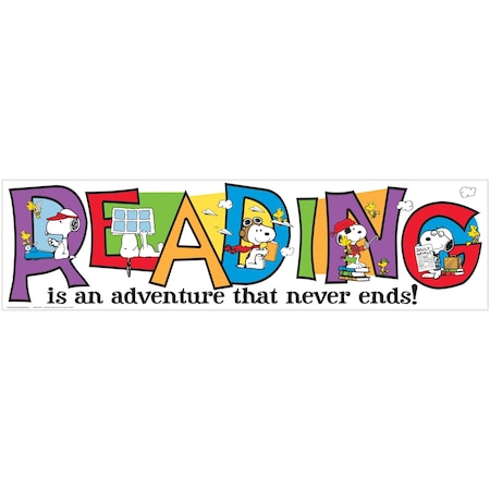 EUREKA Peanuts® Reading Banner 849319